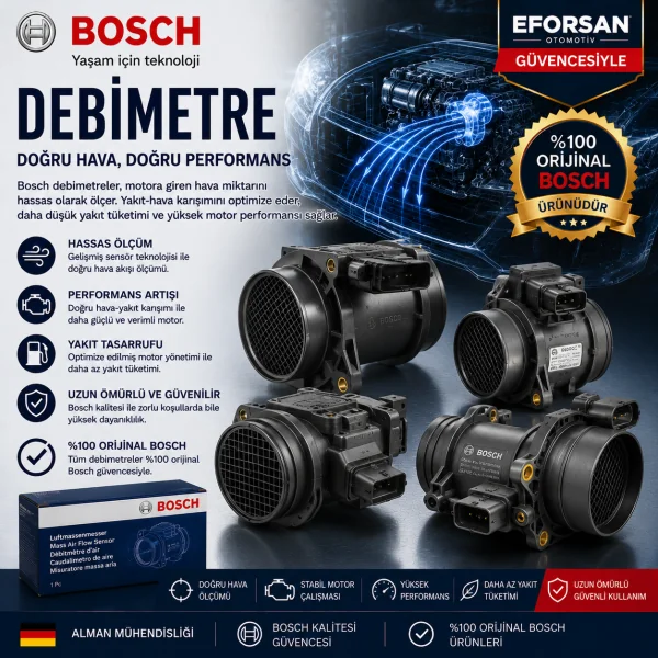 Hava Kütle Ölçer (Debimetre) Bmw 520D 635 (Oem: 13627793633) 0281006147