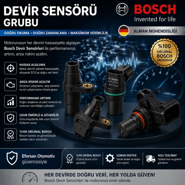 Devir Sensörü (Krank/eksantrik) Audi Uyumlu 0986594506