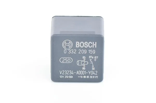 12V RÖLE ÇİFT PLATİNLİ 5 FİŞLİ 87A B TİPİ SAPSIZ 0332209159