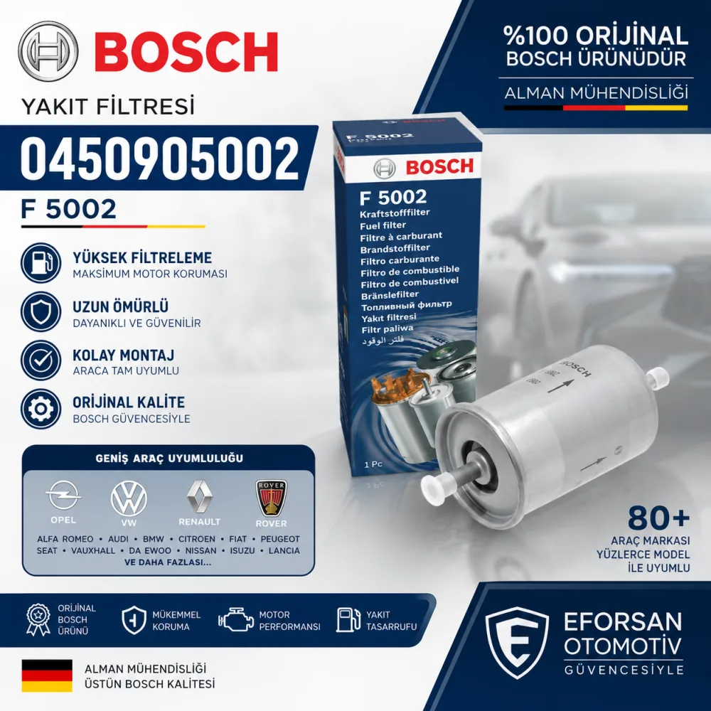 YAKIT FİLTRESİ OPEL VW RENAULT ROVER 0450905002