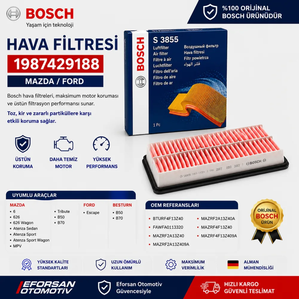 Hava Filtresi Mazda Ford Uyumlu 1987429188