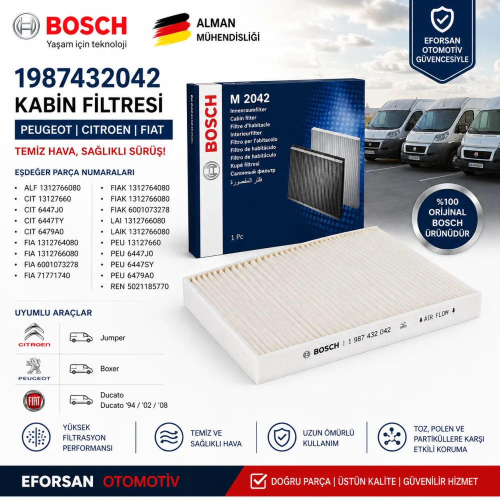 Polen Kabin Filtresi Peugeot Uyumlu 1987432042