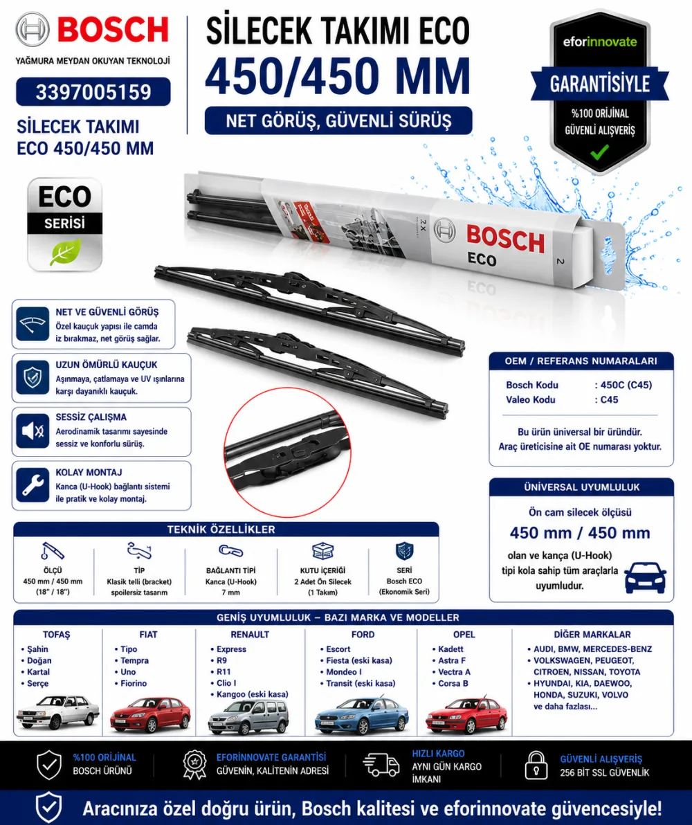 Eco Silecek Takımı 450/450 mm 3397005159