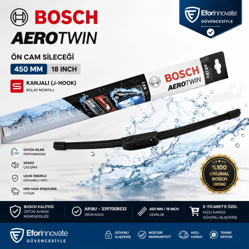 Aerotwin Tekli Silecek Süpürgesi 450 mm 3397008532