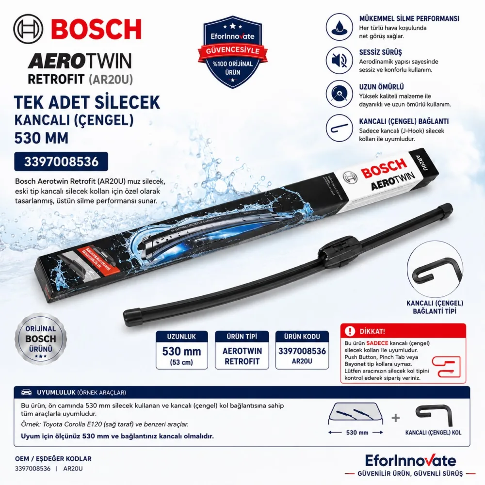 SİLECEK AEROTWİN 530 MM ADET KANJALI 3397008536