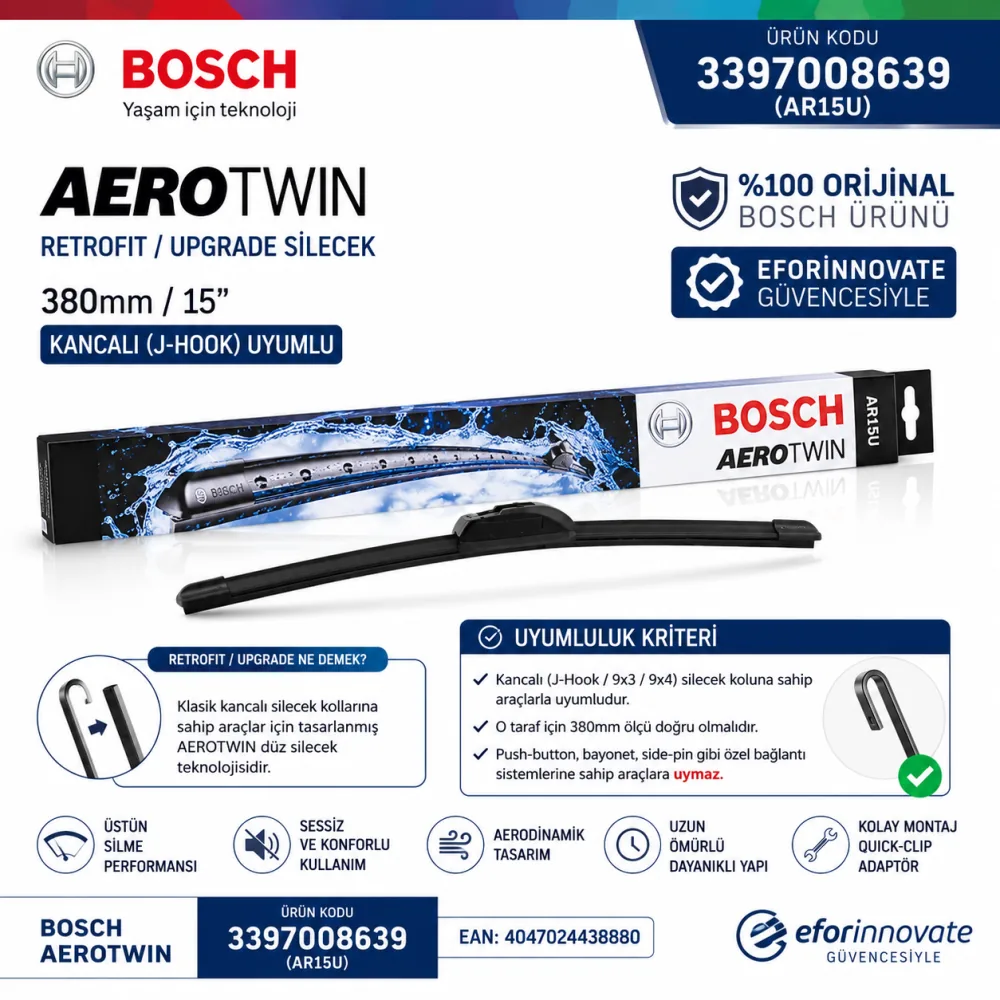 SİLECEK AEROTWİN 380 MM ADET KANJALI 3397008639