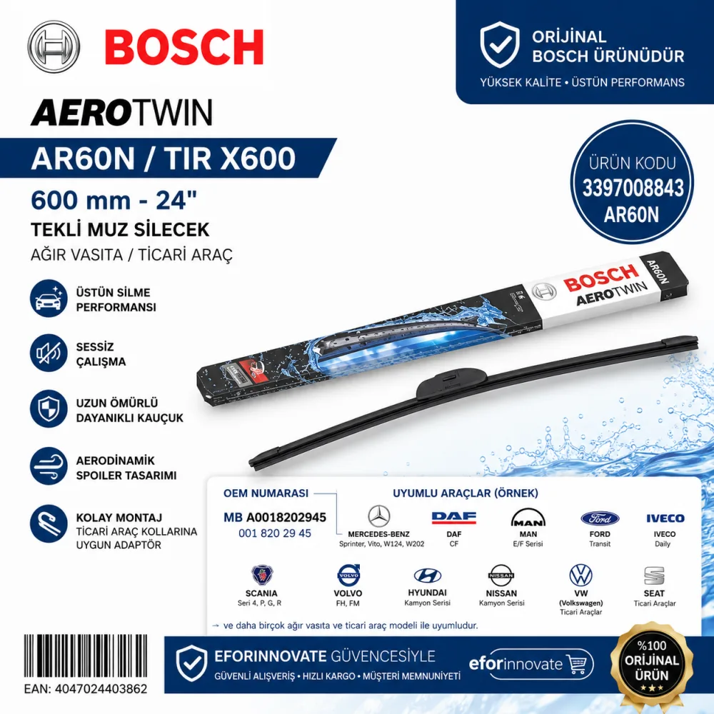 Aerotwin Silecek Takımı 600 mm 3397008843
