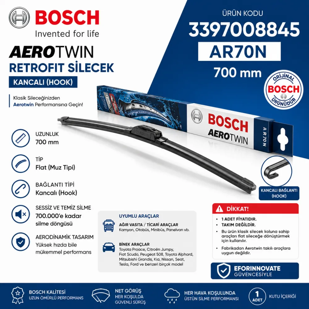 SİLECEK AEROTWİN 700 MM AGIRVASITA KANJALI 3397008845