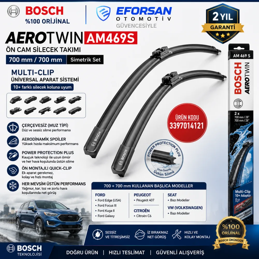 Aerotwin Silecek Takımı 700/700 mm Edge Uyumlu 3397014121