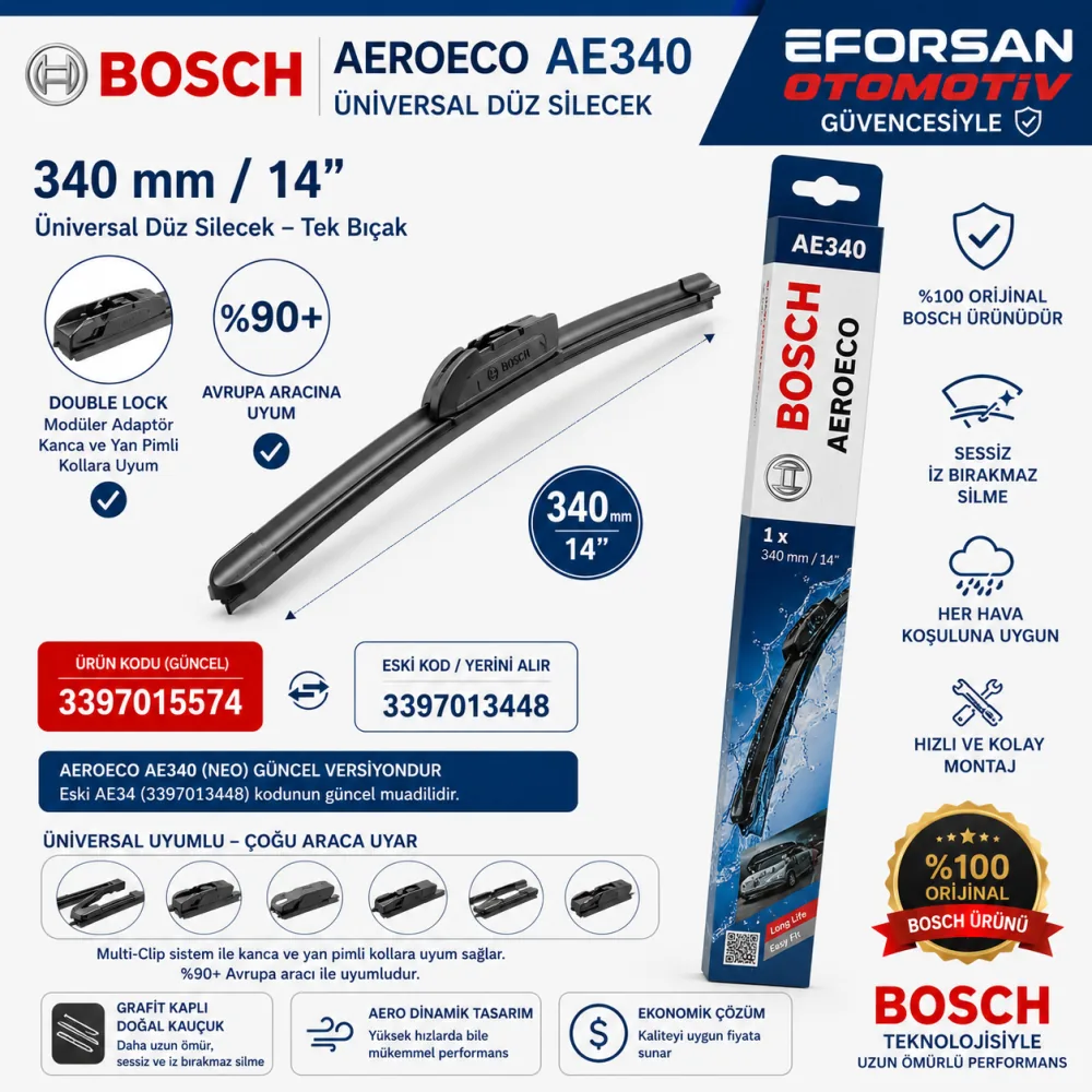 Aeroeco Silecek Takımı 340 mm 3397015574