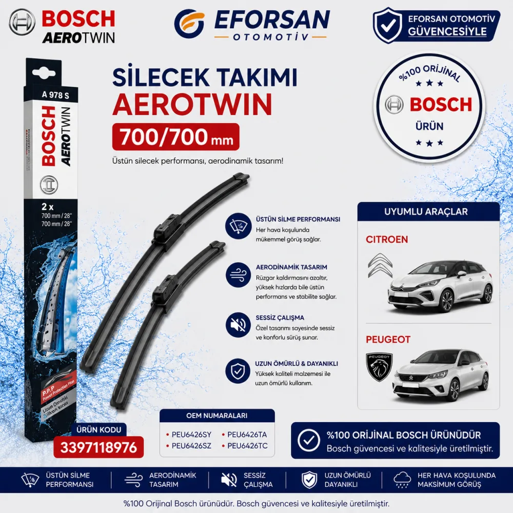 Aerotwin Silecek Takımı 700/700 mm 3397118976