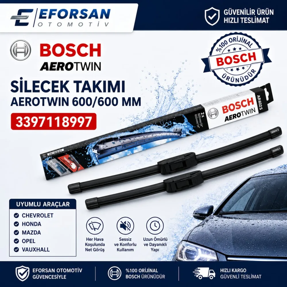 Aerotwin Silecek Takımı 600/600 mm 3397118997