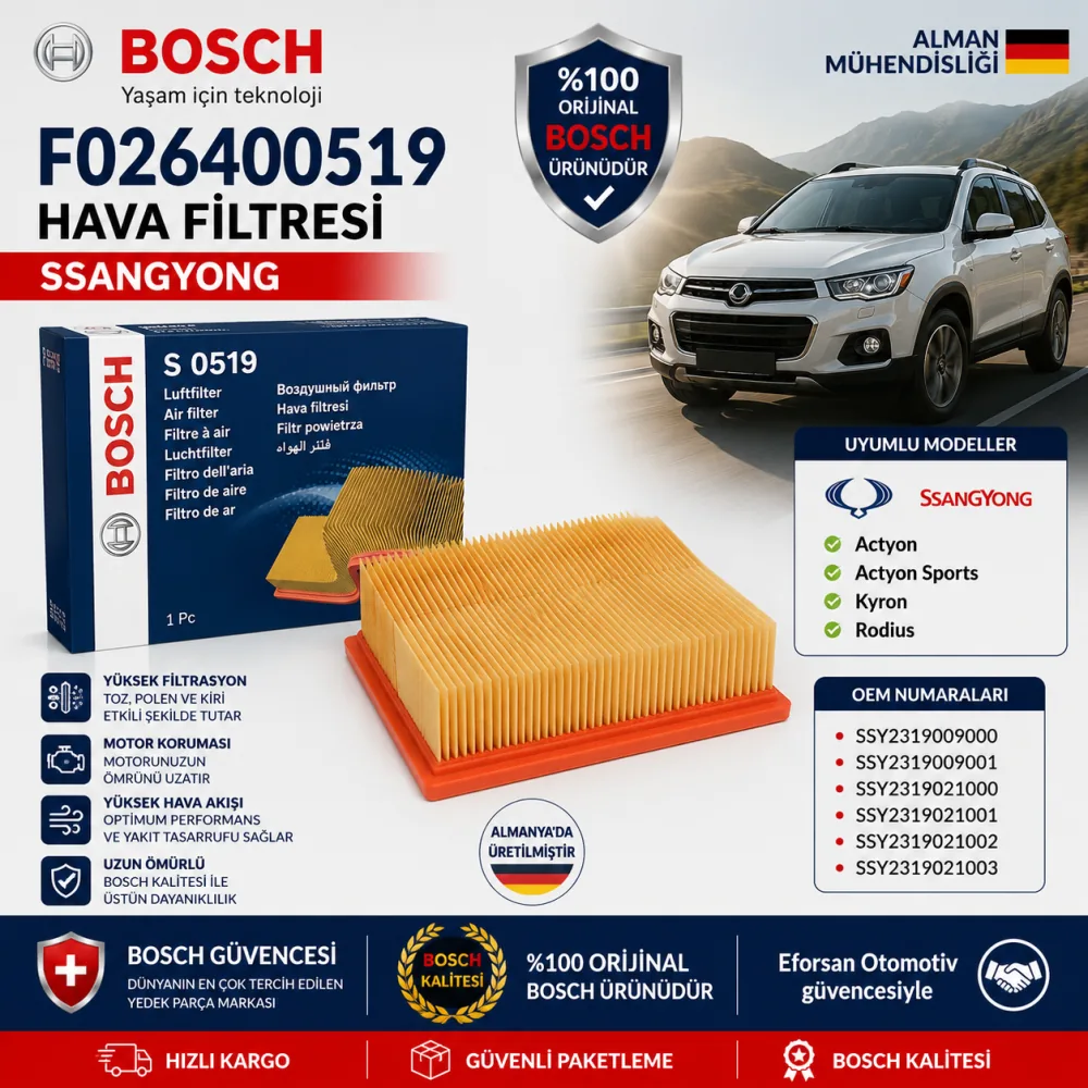 Hava Filtresi F026400519